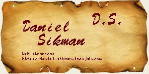 Daniel Šikman vizit kartica